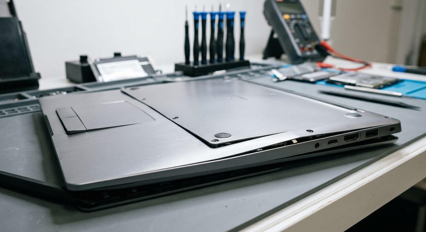 Batteria notebook gonfia